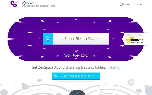 ZeoSpace: 10 gb de almacenamiento gratis y compartir archivos grandes