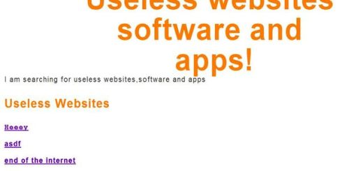 Useless websites: listado de sitios, software y aplicaciones inútiles