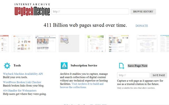 Wayback Machine, máquina del tiempo de internet permite enviar sitios