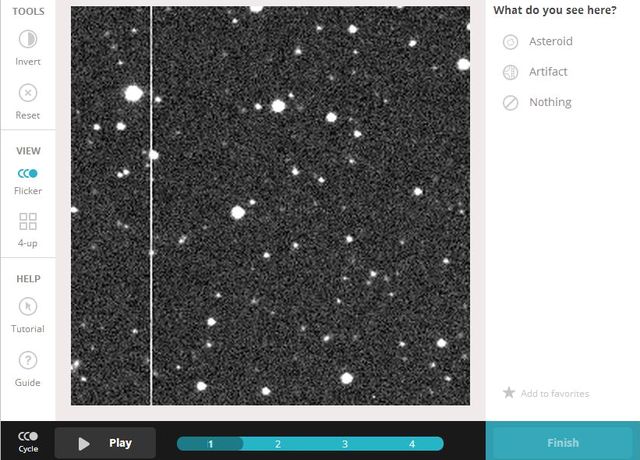 Asteroid Zoo, aplicación web que te propone descubrir asteroides