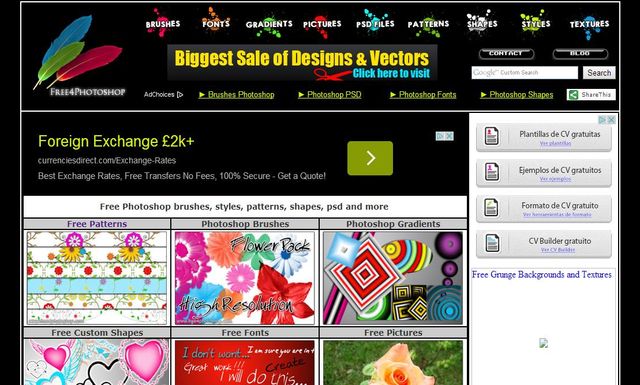 Enorme banco de recursos gratuitos para Photoshop