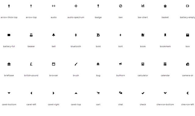 Open Iconic, gran set de iconos en varios formatos y Webfont