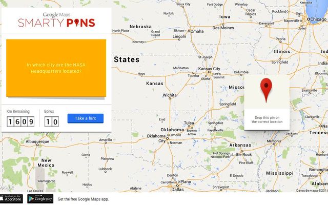 Smarty Pins, juego de Trivial basado en Google Maps