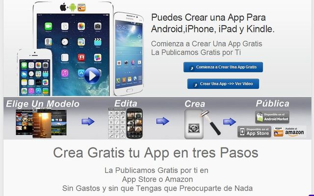 The App Maker: crea apps para iPhone, iPad, Kindle y Android