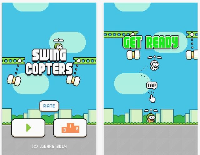Swing Copters, llegó el nuevo juego del creador de Flappy Bird