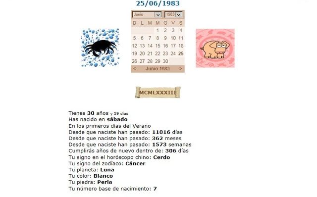 Conoce muchos datos a partir de tu Fecha de Nacimiento (Chrome)