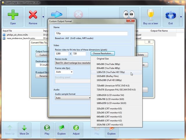 SuperSimple Video Converter, convierte vídeo y audio a otros formatos