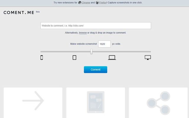 Coment me: toma screenshots de sitios, coméntalos y compártelos