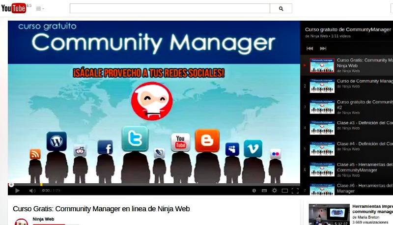 Curso gratuito de Community Manager en 11 vídeos