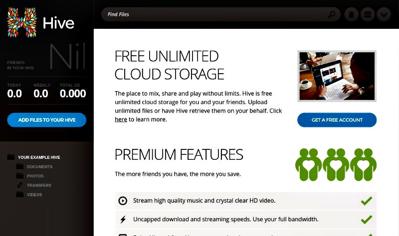 Hive: almacenamiento gratuito e ilimitado en la nube