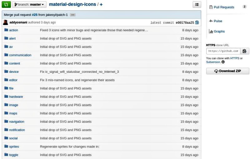 Colección de iconos gratuitos de Material Design