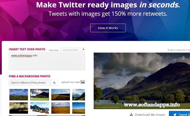 Spruce: inserta texto a imágenes y publícalas como tweets