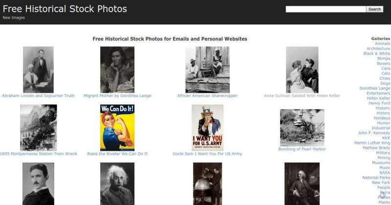 Gran colección de fotos históricas libres para uso personal
