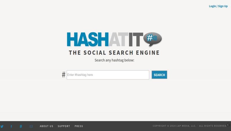 HashAtit: buscador de hashtags en Pinterest, Twitter, Instagram y Facebook
