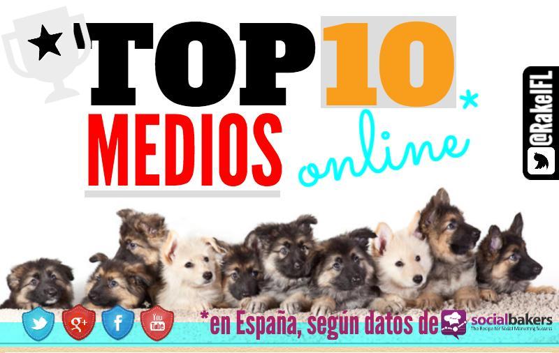 Top 10 de los medios de comunicación españoles en las redes sociales (infografía)