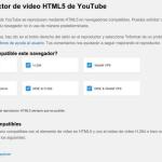 Cómo ver cualquier vídeo de YouTube en HTML5