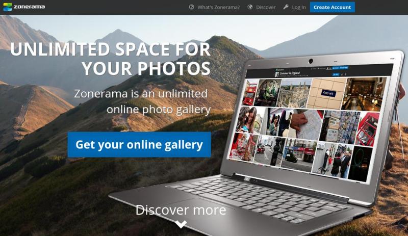 Zonerama: espacio ilimitado para almacenar fotos en la nube