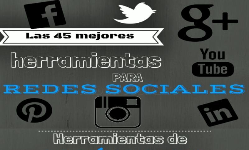 Estas son las 45 mejores utilidades para Redes Sociales (infografía)