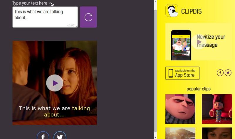 ClipDis: transforma textos en vídeos con fragmentos de películas