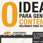 Diez ideas para generar contenido relevante para tu blog (infografía)