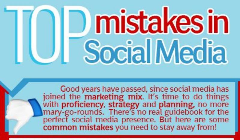 Errores más comunes en Social Media (infografía)