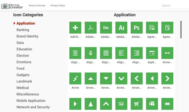 Flat Icon Creator: más 3000 iconos para personalizar y descargar