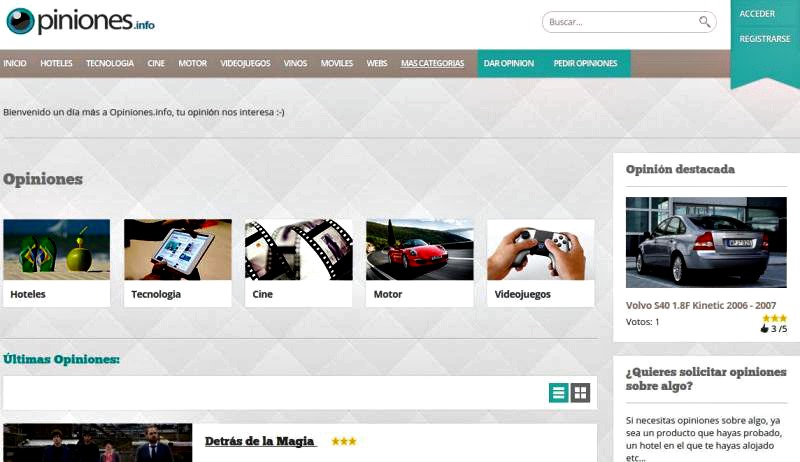 Opiniones: red social para leer y dejar opiniones de productos y servicios