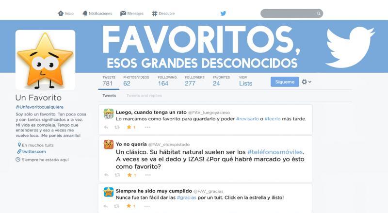 Uso de Favoritos en Twitter en clave de humor (infografía)