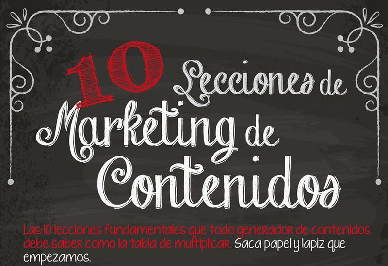 Excelente infografía con "10 Lecciones de Marketing de Contenidos"