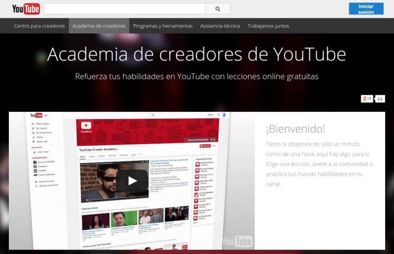 Academia de creadores de YouTube para convertirte en un Youtuber