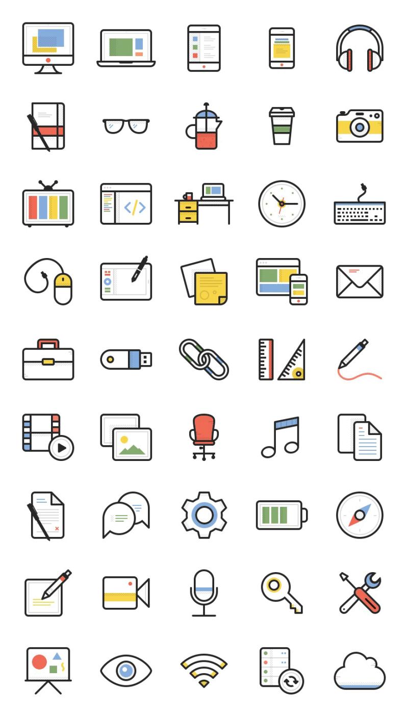 Dashel Icon Set: pack de iconos gratuitos en varios formatos