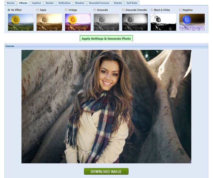 Editar y redimensionar imágenes con Resize Photos