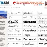 Fonts 500: 500 fuentes de texto gratuitas para descargar