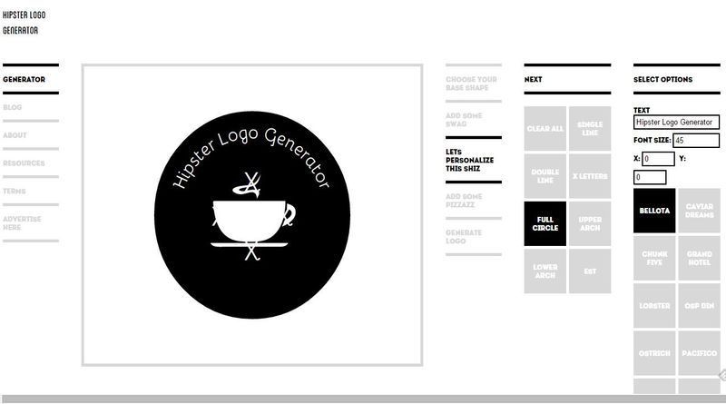 Hipster Logo Generator: práctico generador de logotipos online