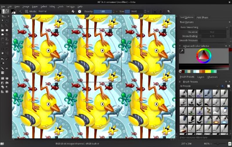 Krita: software multiplataforma para dibujo y edición de imágenes