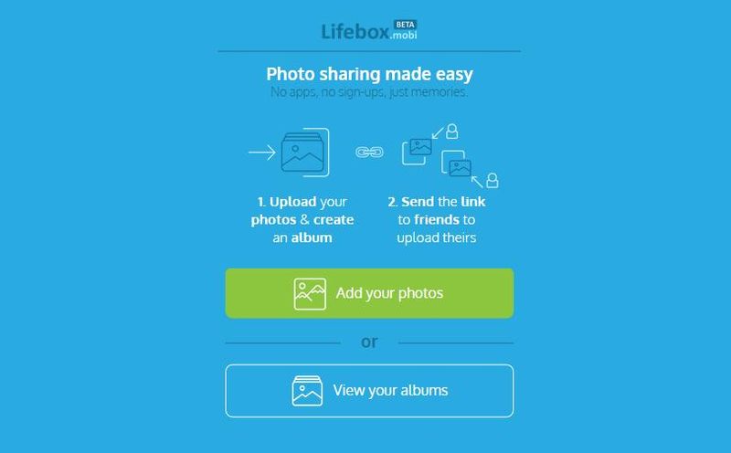 Lifebox: crea gratis y sin registro álbumes fotográficos colaborativos para compartir