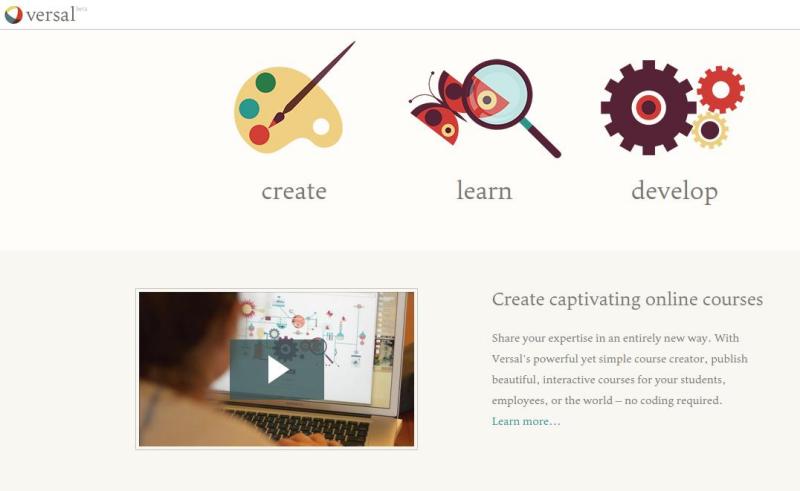 Versal: sitio para crear o encontrar cursos online