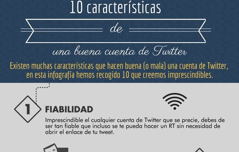 Las 10 características que definen una buena cuenta de Twitter (infografía)