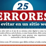 Los 25 errores que deben evitarse en un sitio web (infografía)