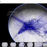 Airflow Globe: globo terráqueo en 3D con las rutas aéreas