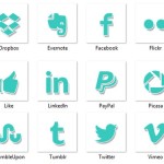 Blue Free Social Icons: iconos sociales gratis en tono azulado