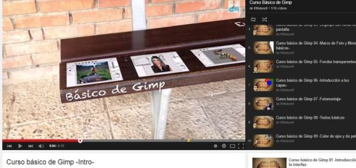 Vídeo curso básico de GIMP en español