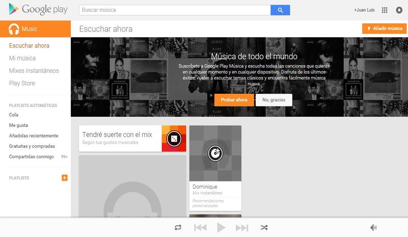 Google aumenta el límite de canciones en Play Music hasta 50.000
