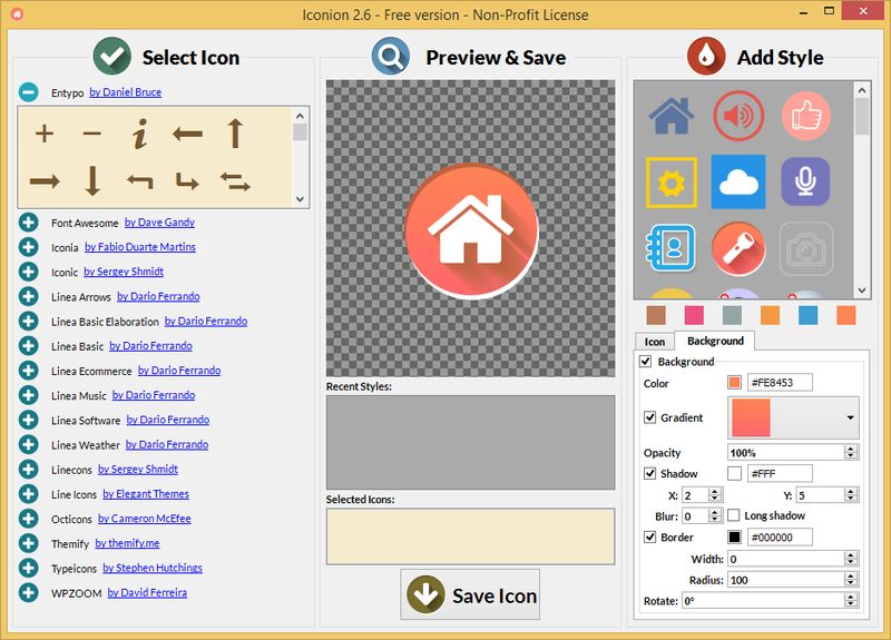 Iconion: software gratis con el que cualquiera puede crear bellos iconos