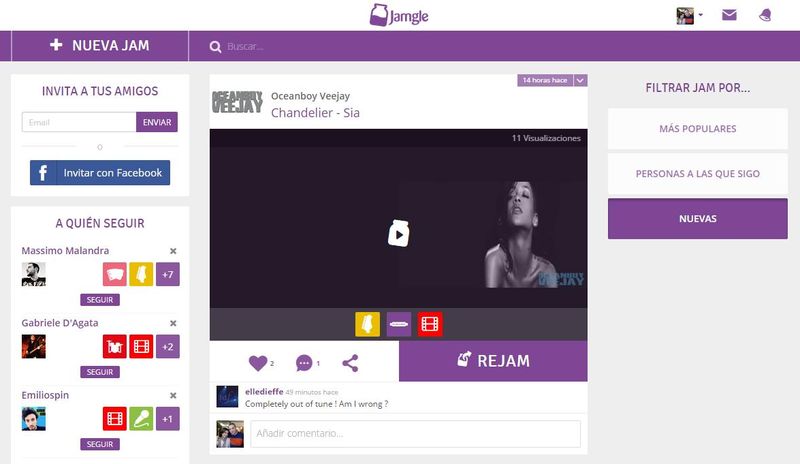 Jamgle: la red social para crear y compartir música
