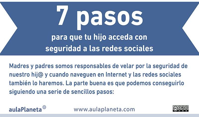 Las 7 claves para que tu hijo use de forma segura las redes sociales (infografía)