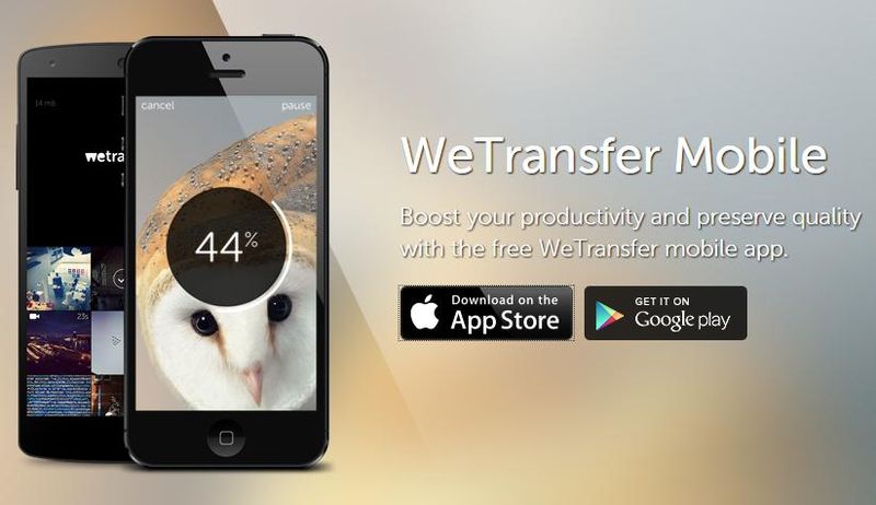 Envía archivos de hasta 10 GB desde tu smartphone con WeTransfer Mobile
