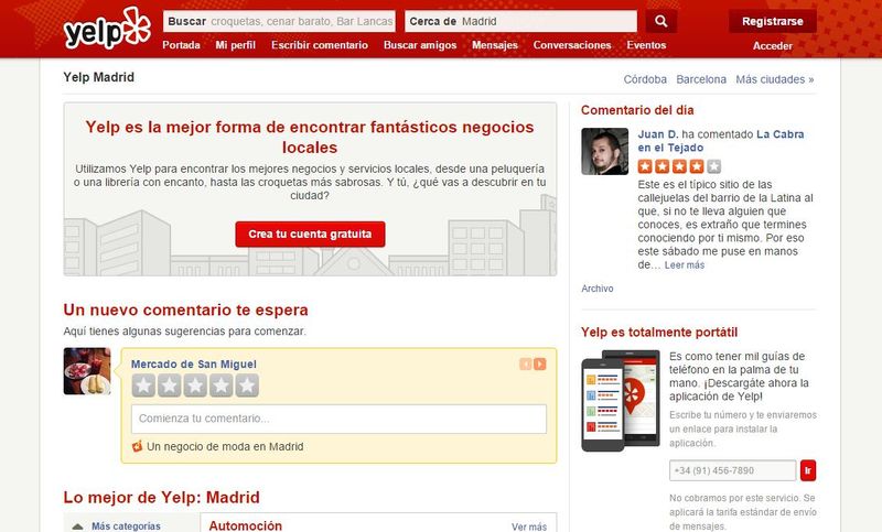 Yelp: la red social para descubrir los mejores negocios y profesionales