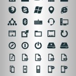 Colección de iconos de sistema operativo móvil en SVG y PNG