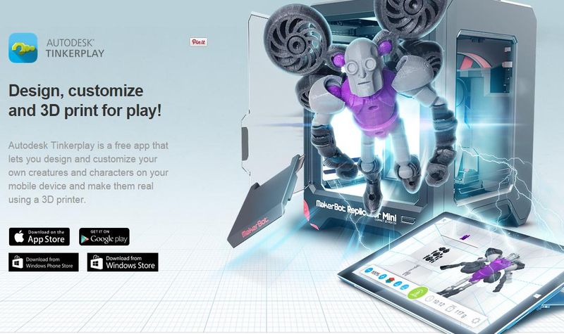 Tinkerplay: app móvil gratuita para diseño de personajes 3D que se pueden imprimir